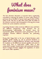Aperçu - Feuilles d'exercices - International Women's Day - Women's Movement, Feminism and Emancipation - Page 3