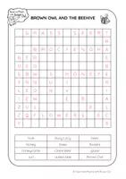Vorschau - Arbeitsblätter - Brown Owl and the Bee Hive - WORD SEARCH - Seite 3