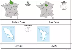 Aperçu - Apprentissages en autonomie - Cartes de nomenclature des régions - Page 3