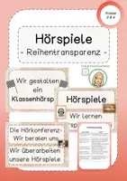 Vorschau - Unterrichtsreihen - Großes Materialpaket: Hörspiele erstellen - Komplette Unterrichtsreihe mit Materialien und Reihentransparenz - Seite 1
