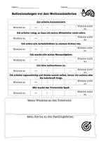 Vorschau - Anderer Materialtyp - Reflexionsbogen Lern- und Arbeitsverhalten - Seite 1