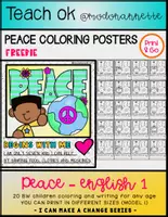 Vista previa - Manualidades / Dibujos para colorear - PUEDO HACER UN CAMBIO, PAZ EN UCRANIA / I CAN MAKE A CHANGE PEACE FOR UKRAINE (ENG) 1 FREEBIE - Portada