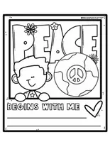 Vista previa - Manualidades / Dibujos para colorear - PUEDO HACER UN CAMBIO, PAZ EN UCRANIA / I CAN MAKE A CHANGE PEACE FOR UKRAINE (ENG) 1 FREEBIE - página 1