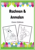 Vorschau - Arbeitsblätter - Rechnen und Anmalen - Oster-Edition - Zahlen 1-100 - Deckblatt