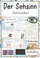 Vorschau - Arbeitsblätter - Sinne Stationsarbeit - Der Sehsinn - Deckblatt