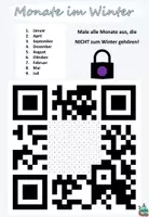 Aperçu - Feuilles d'exercices - Escape Room "der Winter" serrure violette Allemand - Page de couverture
