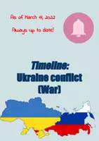 Vorschau - Unterrichtsreihen - Timeline Ukraine conflict (War) - Arbeitsblätter auf Englisch (Worksheets) - Deckblatt