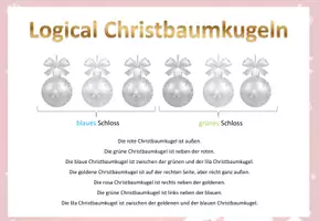 Aperçu - Feuilles d'exercices - Escape Room "Weihnachten" Allemand serrure à trois chiffres verts et bleus - Page de couverture
