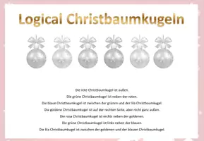 Aperçu - Feuilles d'exercices - Escape Room "Weihnachten" Allemand serrure à trois chiffres verts et bleus - Page 2