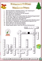 Aperçu - Feuilles d'exercices - Escape Room "Weihnachten" serrure blanche Allemand - Page 3