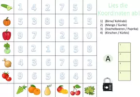 Aperçu - Feuilles d'exercices - Escape Room "Obst und Gemüse" serrure jaune Allemand - Page de couverture