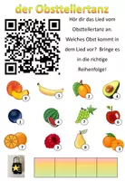 Aperçu - Feuilles d'exercices - Escape Room "Obst und Gemüse" Étoile serrure Allemand - Page de couverture