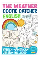 Vorschau - Spiele - the weather Englisch cootie catcher game - Deckblatt