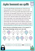 Vorschau - Arbeitsblätter - Mini Escape Room "die Uhrzeit" mit 4 Rätseln DaZ / Mathematik - Seite 1