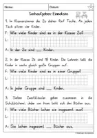 Vorschau - Arbeitsblätter - Sachaufgaben Einmaleins - Seite 1