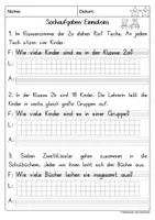 Vorschau - Arbeitsblätter - Sachaufgaben Einmaleins - Seite 2