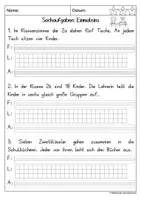 Vorschau - Arbeitsblätter - Sachaufgaben Einmaleins - Seite 3