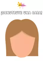 Vista previa - Manualidades / Dibujos para colorear - Construye una cara - página 3