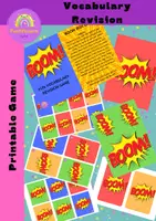 Aperçu - Jeux - Jeu de révision de Flashcards Boom Box en ANGLAIS - Boom Box Flashcards Revision Game for ESL - Page de couverture