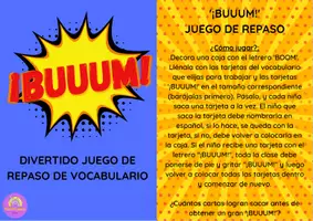 Aperçu - Apprentissages en autonomie - Jeu de révision Buuum avec des Flashcards en ESPAGNOL - Buuum Juego de Repaso con Flashcards - Page 2