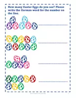 Vorschau - Arbeitsblätter - Deutsch lernen zu Ostern - Zahlen bis 10 und Farben - DaF A1 - Seite 2