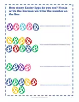 Vorschau - Arbeitsblätter - Deutsch lernen zu Ostern - Zahlen bis 10 und Farben - DaF A1 - Seite 3
