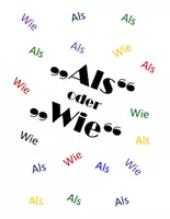Vorschau - Arbeitsblätter - Grammatik - Arbeitsblätter - Vergleichssätze mit ALS oder WIE - Deckblatt
