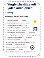 Vorschau - Arbeitsblätter - Grammatik - Arbeitsblätter - Vergleichssätze mit ALS oder WIE - Seite 3