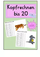 Vorschau - Arbeitsblätter - Kopfrechnen : Rechnen bis 20 ins Heft Ausgabe 2 - Deckblatt