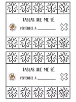Vista previa - Juegos / Gamificación - CARNET TABLAS @el aula de las ardillas - página 2