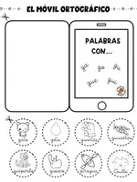 Vista previa - Refuerzo / NEE / Materiales de apoyo - MÓVIL ORTOGRÁFICO “G” @el aula de las ardillas - página 2