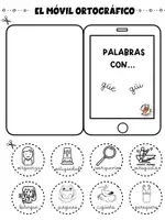 Vista previa - Refuerzo / NEE / Materiales de apoyo - MÓVIL ORTOGRÁFICO “G” @el aula de las ardillas - página 3