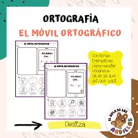 Vista previa - Refuerzo / NEE / Materiales de apoyo - MÓVIL ORTOGRÁFICO “G” @el aula de las ardillas - Portada