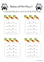 Vorschau - Arbeitsblätter - Mathematik: Aufgabenfamilien mit Mini-Minus ZR 10 - Seite 2