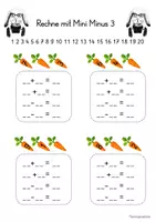 Vorschau - Arbeitsblätter - Mathematik: Aufgabenfamilien mit Mini-Minus ZR 10 - Seite 3