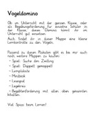 Vorschau - Arbeitsblätter - Domino zum Thema Vögel - Seite 1