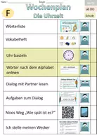 Vorschau - Aufgabenkarten - Wochenplan für den DaZ-Unterricht "die Uhrzeit" 3-fach differenziert - Seite 3