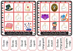 Vista previa - Tarjetas / Manipulativos - BINGO LES HORES I - página 1