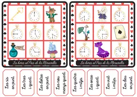 Vista previa - Tarjetas / Manipulativos - BINGO LES HORES I - página 2