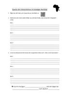 Vorschau - Arbeitsblätter - Spuren des Kolonialismus im heutigen Namibia - Deckblatt