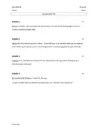 Vorschau - Klassenarbeiten - Sporttheorie Klausur Bewegungslernen Motorisches Lernen - Deckblatt