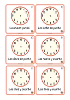 Vista previa - Unidades / Secuencias / Situaciones de Aprendizaje - Pon la hora analógico - página 1