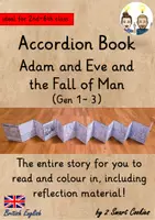 Vista previa - Unidades / Secuencias / Situaciones de Aprendizaje - Adam and Eve Accordion Book Bible Story Foldable Booklet Religion fall of man Bible Religion English / Inglés BrE - Portada
