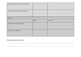 Vorschau - Arbeitsblätter - Comment - Writing Plan / Schreibplan - Seite 1