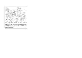 Vista previa - Unidades / Secuencias / Situaciones de Aprendizaje - Parable of the Good Samaritan Accordion Book Bible Foldable Booklet Religion English / Inglés AmE - página 2