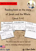 Vista previa - Unidades / Secuencias / Situaciones de Aprendizaje - Reading book on the Story of Jonah and the Whale I Bible Story / Bible Lesson Religion English / Inglés AmE - Portada