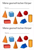 Vorschau - Arbeitsblätter - Heft geometrische Körper - Seite 1