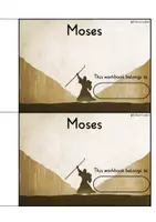 Vista previa - Unidades / Secuencias / Situaciones de Aprendizaje - Workbook on the Story of Moses Bible Story Bible Lesson Activities Religion Mose English / Inglés AmE - página 2