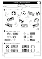 Vorschau - Test - Lernzielkontrollen Mathe Kl. 1 (Lernstandserhebungen / Tests) - Seite 2