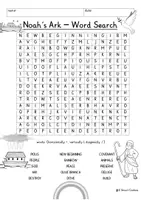 Vista previa - Unidades / Secuencias / Situaciones de Aprendizaje - Story of Noah's ark Printable Word Search Puzzle Religion Noah Bible English / Inglés - Portada